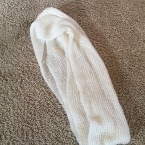 White cotton scarf
